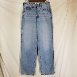 Universal Thread 90s Style Wide Leg Jeans w/ Gold Studs |‎ Size 0 Button Fly